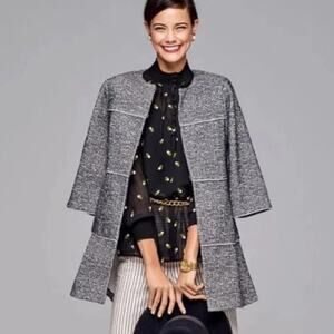 CAbi 5299 The Times Long Jacket Overcoat Size XS